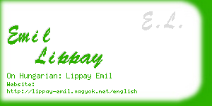 emil lippay business card